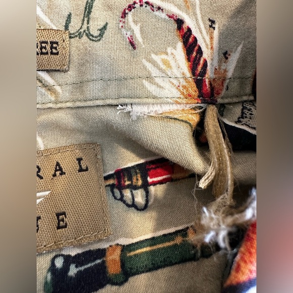 VTG 90s Natural Issue Men's Button Up Fishing Shirt XL All Over Print. - Picture 7 of 12